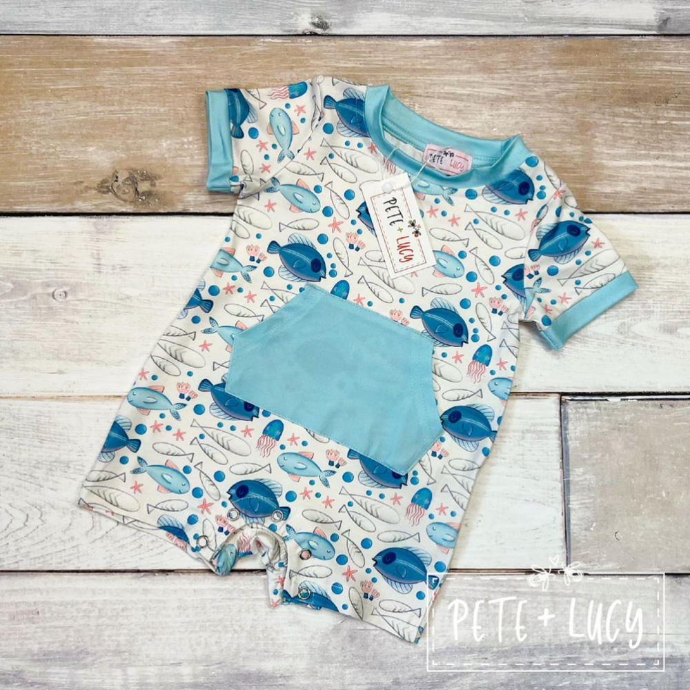 Pete and Lucy boys romper 3-6 months